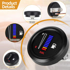 Universal Car Motorcycle Fuel Level Gauge 12V  2" 52mm Fuel Level Meter Gauge Electronic LED Ultra Thin Auto Benzine Meter