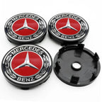 4Pcs 60mm 75mm Car Wheel Center Hub For Mercedes Benz AMG class W205 W203 GLC GLK W206 W220 W211 A180 Cap Rim Cover Accessories