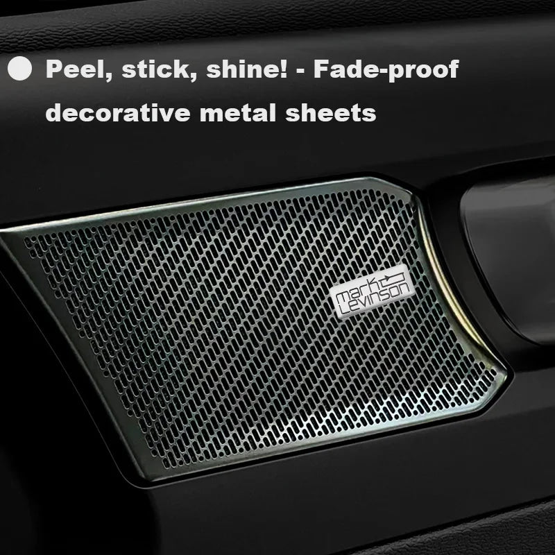 Chevrolet 3D Aluminum Car Audio Stickers Fit For Silverado Impala Malibu Equinox Cruze Camaro Tahoe/Suburban Blazer Spark Aveo