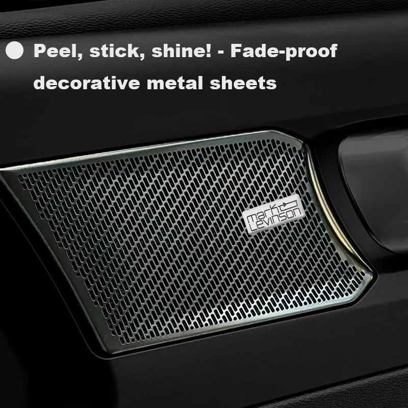 Chevrolet 3D Aluminum Car Audio Stickers Fit For Silverado Impala Malibu Equinox Cruze Camaro Tahoe/Suburban Blazer Spark Aveo