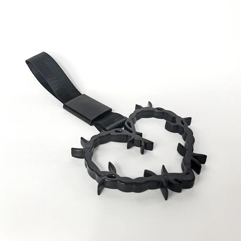 JDM Racing New Handle Hand Strap Heart Ring Styling Drift Charm Strap Drift Auto Accessories Car Strap Front and Rear Bumper Dec