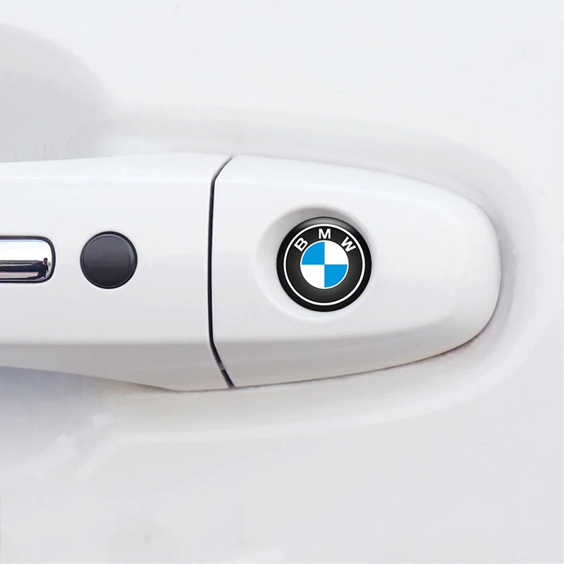 4pcs Car 20mm Door Keyhole Lock Protection Sticker Decor Decals For BMW X1 X2 X3 E46 E36 E34 F10 E90 F30 E60 F30 E53 E30 E92 E87