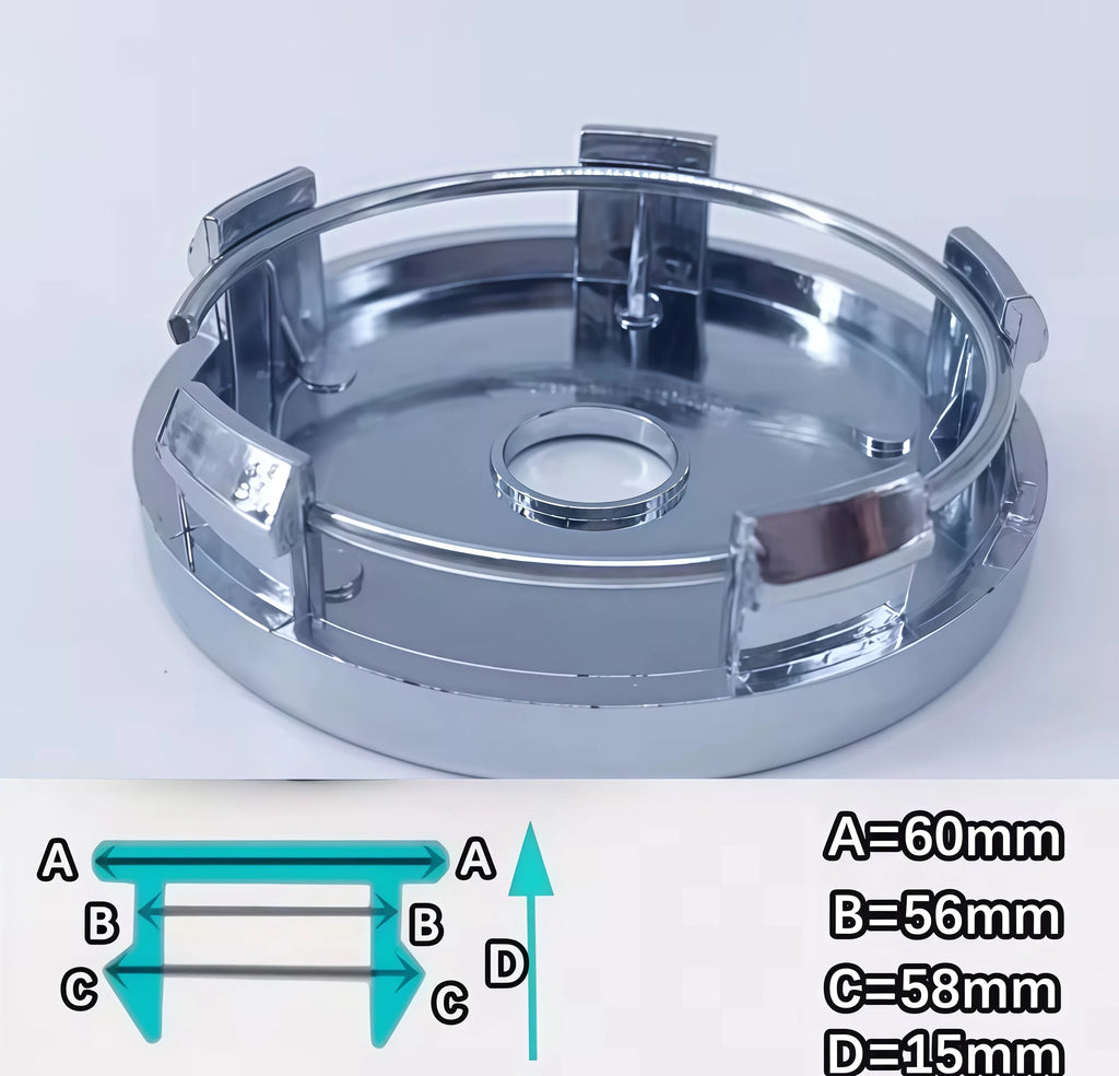 4pcs Car Wheel Center Caps Hubcap Cover 54/56/60/65/68mm For Ford Fiesta Mondeo Fusion Explorer Escape Focus Kuga Rim Cover