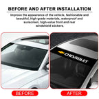 Easy Install Car Front Window Decoration Sticker CompatibleChevrolet Colorado Cruze Spark Captiva Malibu Trax Aveo Camaro Onix