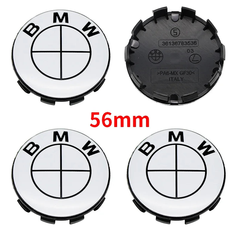 4Pcs 56mm 68mm Carbon Fiber Wheel Center Hub Caps 50th Anniversary Emblem for BMW M Power X5 E46 E90 F10 F30 G20