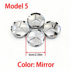4Pcs 60mm 75mm Car Wheel Center Hub For Mercedes Benz AMG class W205 W203 GLC GLK W206 W220 W211 A180 Cap Rim Cover Accessories