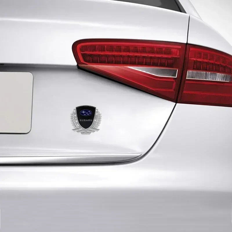 3D Car Window Side Emblem Rear Trunk Metal Badge Sticker Styling for Subaru Outback Impreza Forester Levorg XV STI Ascent Legacy