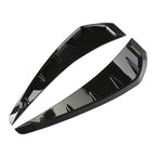 Pairs 35cm Car Fender Side Air Vent Cover Trim Modified Carbon Fiber Black Fender Side Gills Universal Air Vent Decorative Stick