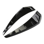 Pairs 35cm Car Fender Side Air Vent Cover Trim Modified Carbon Fiber Black Fender Side Gills Universal Air Vent Decorative Stick