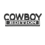 COWBOY EDITION COOL Car 3D Metal Front Hood Grille Emblem Badge Decal Sticker Auto Pickup Tail Trunk Body Styling Accessories