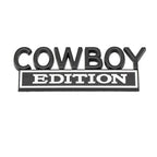 COWBOY EDITION COOL Car 3D Metal Front Hood Grille Emblem Badge Decal Sticker Auto Pickup Tail Trunk Body Styling Accessories