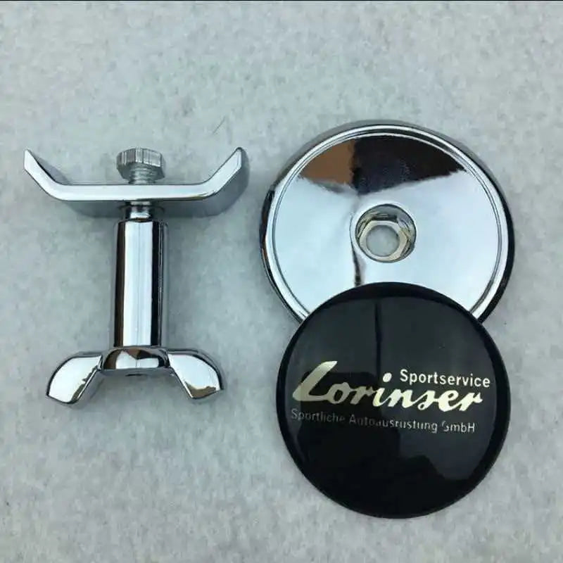 1pcs Metal 45mm Car Front Emblem Badge Modified Bonnet Chrome Hood Cover For Mercedes BenzW203 W204 C E S Class W210 W211 W220