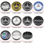 4pcs 56mm 75mm Car Wheel Center Hub Caps Cover Auto Accessories Mercedes Benz Amg C180 C200 C260 W108 W124 W126 W140 W168 W176