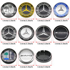 4pcs 56mm 75mm Car Wheel Center Hub Caps Cover Auto Accessories Mercedes Benz Amg C180 C200 C260 W108 W124 W126 W140 W168 W176