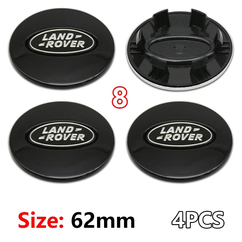 4Pcs 62mm Premium ABS Car Wheel Center Hub Caps Emblem Badge For Range Rover L322 L405 Evoque Discovery Velar SVR Accessories