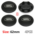 4Pcs 62mm Premium ABS Car Wheel Center Hub Caps Emblem Badge For Range Rover L322 L405 Evoque Discovery Velar SVR Accessories