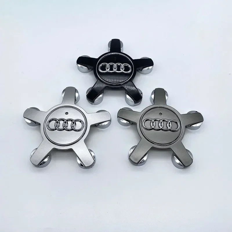 4pcs Audi 135MM Car Hub Caps 8R0601165 4F0601165 For A4 A5 A6 A7 Q3 Q5 A3 S5 Accessories Auto Wheel Center Cap Hubcap Rim Covers