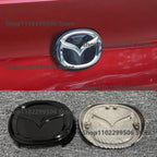 glossy black ABS Car Front Grille Eemblem Rear Trunk Badge Replace stickers  SKYACTIV  GX For 2019-2025 Mazda 3 Logo Accessories