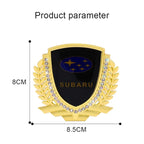 3D Car Window Side Emblem Rear Trunk Metal Badge Sticker Styling for Subaru Outback Impreza Forester Levorg XV STI Ascent Legacy
