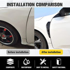 Pairs 35cm Car Fender Side Air Vent Cover Trim Modified Carbon Fiber Black Fender Side Gills Universal Air Vent Decorative Stick