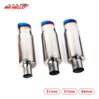 Car Exhaust Pipe Muffler Tail Pipe Universal High Quality Stainless Steel Interface 51 57 64MM Exhaust System End 88mm
