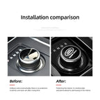 Shift Knob Decoration Metal Cover Car Console Button Sticker For Land Rover Discovery 2 3 4 Range Rover Freelander SV SVR Velar