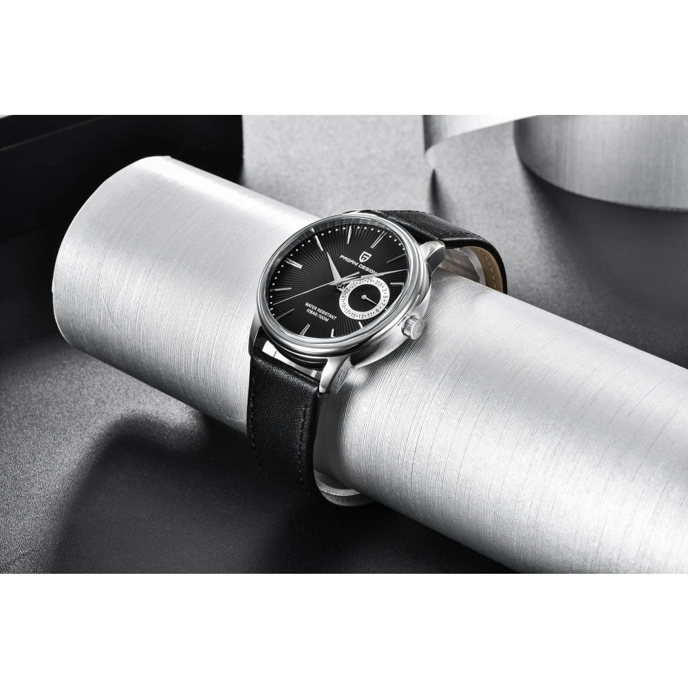 2026 Pagani Design Reloj Hombre PD1654 Quartz Watch Men 100M Water Resistant Leather Strap  Fashion Business Wristwatch reloj