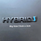 3D Metal HYBRID Logo Side Fender Rear Trunk Emblem Badge Car Sticker Decals For Toyota Prius Camry Crown Auris Rav4s TRD