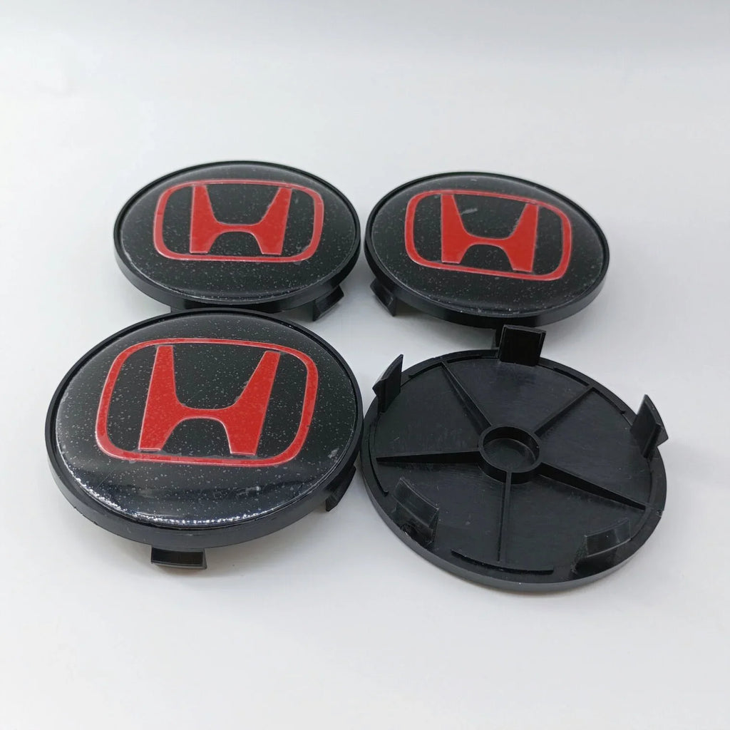 4pcs65mm 68mm For H Honda Mugen Pilot TypeR TypeS Insight CarStyling Wheel Center Hub Caps Cover Replacement Accessoriesstickers