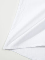 2025 autumn cross-border men's cotton and linen stand collar short sleeved shirt, loose casual Henley shirt for men