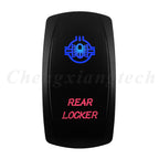 Waterproof 5 Pins SPST On/Off Rocker Switch Blue & Red Led 20A/12V 10A/24V Toggle Switch GPS for Cars,Trucks, RVs, Boats