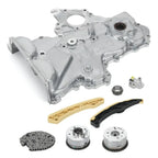 213502B701 243212B620 Timing Chain Kit+VVT Gear+Oil Pump Cover 244202B611 244312B620 For Hyundai Veloster Elantra Kia 12-21