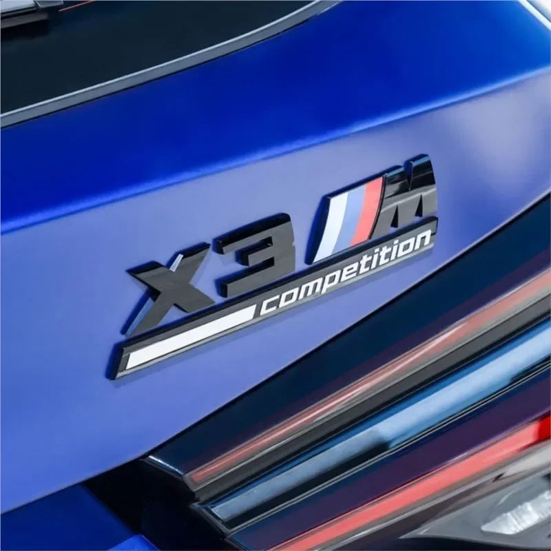 3D Metal Car Body Side Badge Body Rear Trunk Decor Sticker Modification For BMW M X1 X2 X3 X4 X5 E84 F26 E83 F25 E53 E70 E71 G02