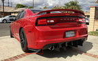 2Pcs/Set Glossy Black JDM Racing Rear Bumper Lip Canard Protector Splitter Diffuser Valence Spoiler Fin Trim W/ Screws Universal