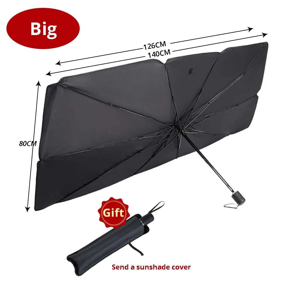 Parasol plegable multiusos para parabrisas de coche, accesorio para Interior, parte, Parasol automático, cubiertas delanteras