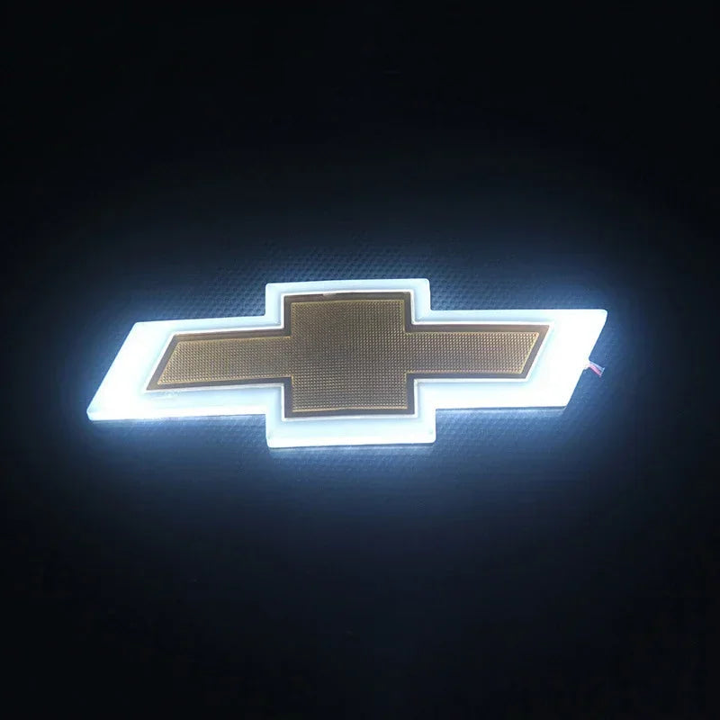 LED Light Car Tail Trunk Emblem 17 X 5.5cm for Chevrolet Malibu Cruze Orlando Sail Captiva Equinox Trax Lacetti Cavalier Sticker