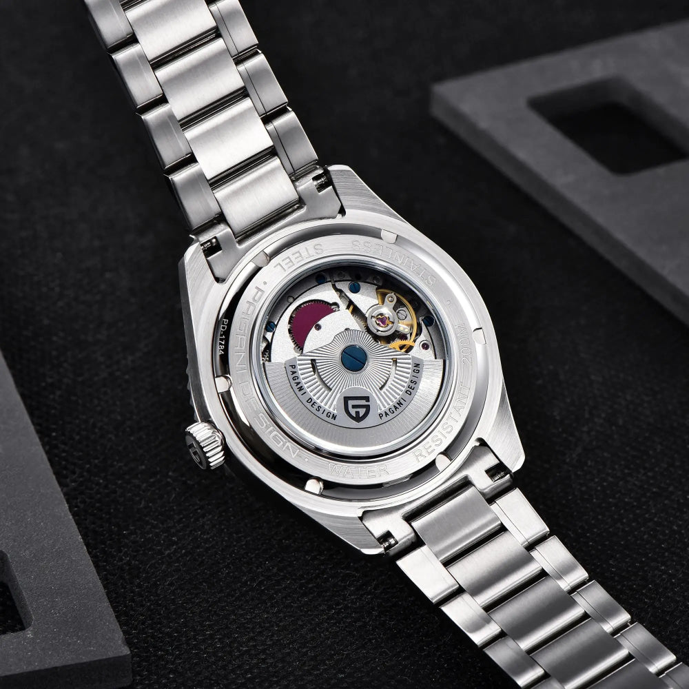 PAGANI DESIGN PD1784 Men’s GMT Automatic Mechanical Watch DG5833 Stainless Steel Sapphire Crystal Waterproof Local Delivery