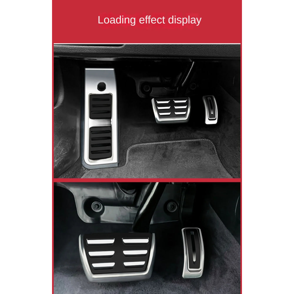 LULECI Car Pedals for Audi AT MT 2009-2024 A4 B8 B9 A6 C7 C8 Q5 High Quality Stainless Steel Accelerator Brake Pedal Cover Pads