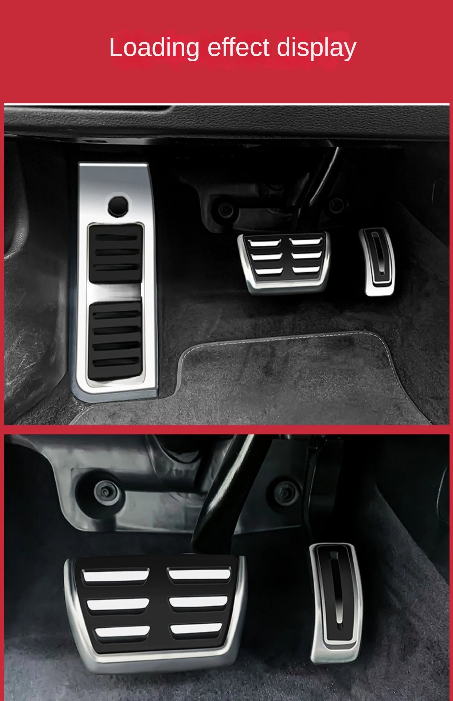 LULECI Car Pedals for Audi AT MT 2009-2024 A4 B8 B9 A6 C7 C8 Q5 High Quality Stainless Steel Accelerator Brake Pedal Cover Pads