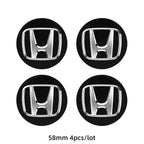 ABS Wheel Center Cap Wheels Tyre Car Wheel Center Cap Set Vehicles Cover For Honda Civic Fit Jazz Accord Pilot CRV Odyssey