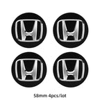 ABS Wheel Center Cap Wheels Tyre Car Wheel Center Cap Set Vehicles Cover For Honda Civic Fit Jazz Accord Pilot CRV Odyssey