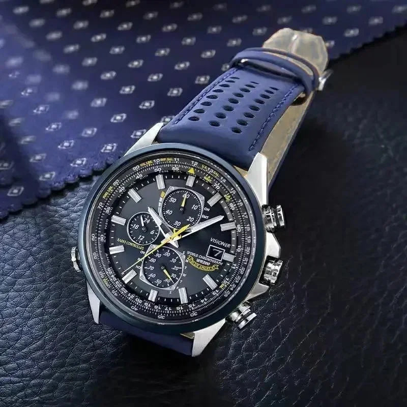 2026 High Quality Men's Quartz Watch Luxury Trend Luminous Multi-Function Chrono Stainless Automatic Watch Birthday Gifts