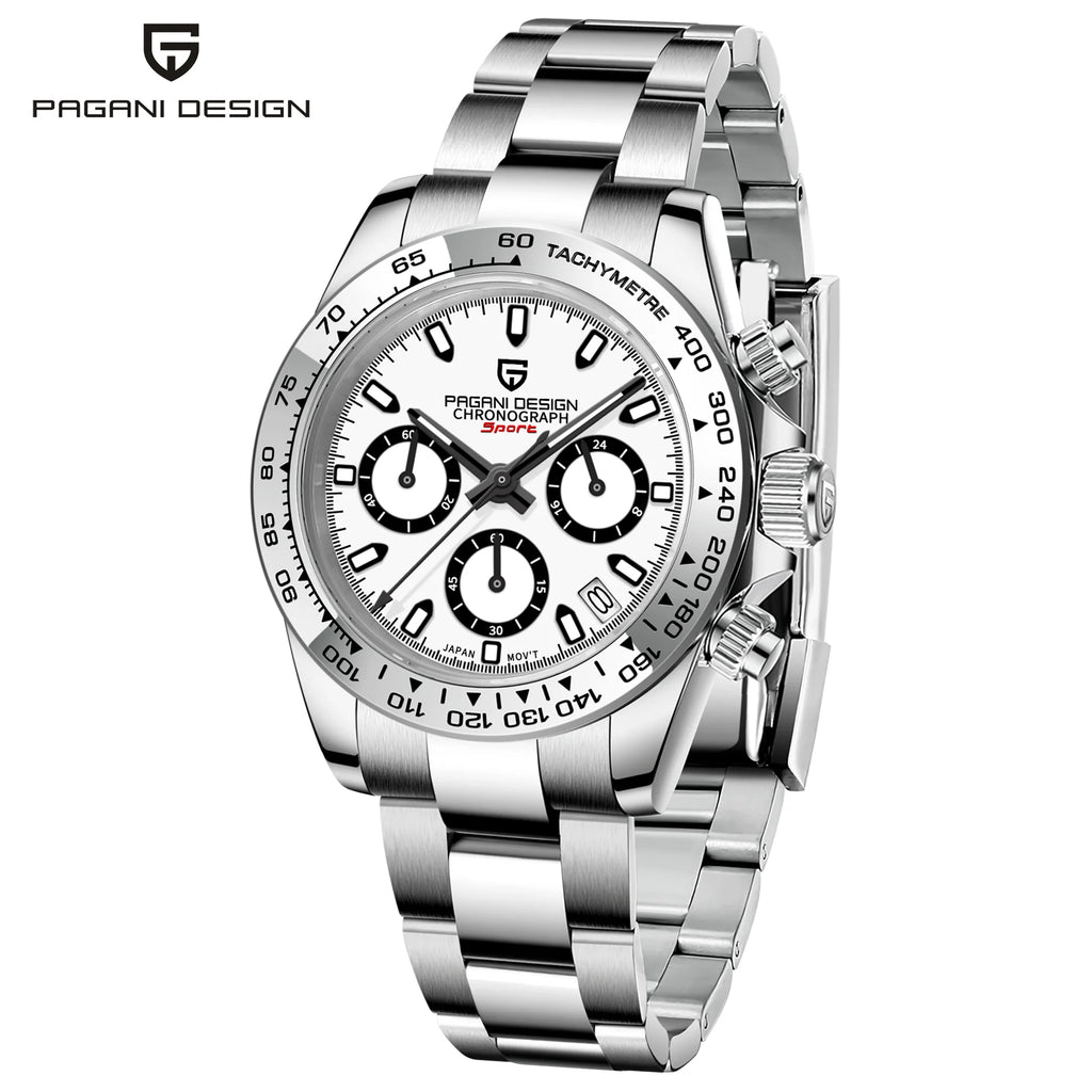 2026 Pagani Design PD1727 Night Light Men's Watch Sapphire Glass Stainless Steel Waterproof Relief  relogio masculino watches