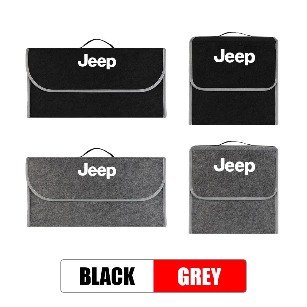 Car Trunk Organizer Box Large Capacity Folding Storage Bag Accessories For Jeep Wrangler Renegade Compass Gladiator Cherokee JL