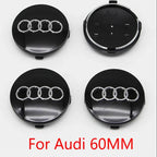 4PCS 60mm 61mm 68mm 69mm 77mm Car Wheel Center Cap Hub Cover Badge For Audi A6 A3 A4 A5 A6 Q2L Q3 Q5 Q7 Q8 R8 Hubcap Accessories