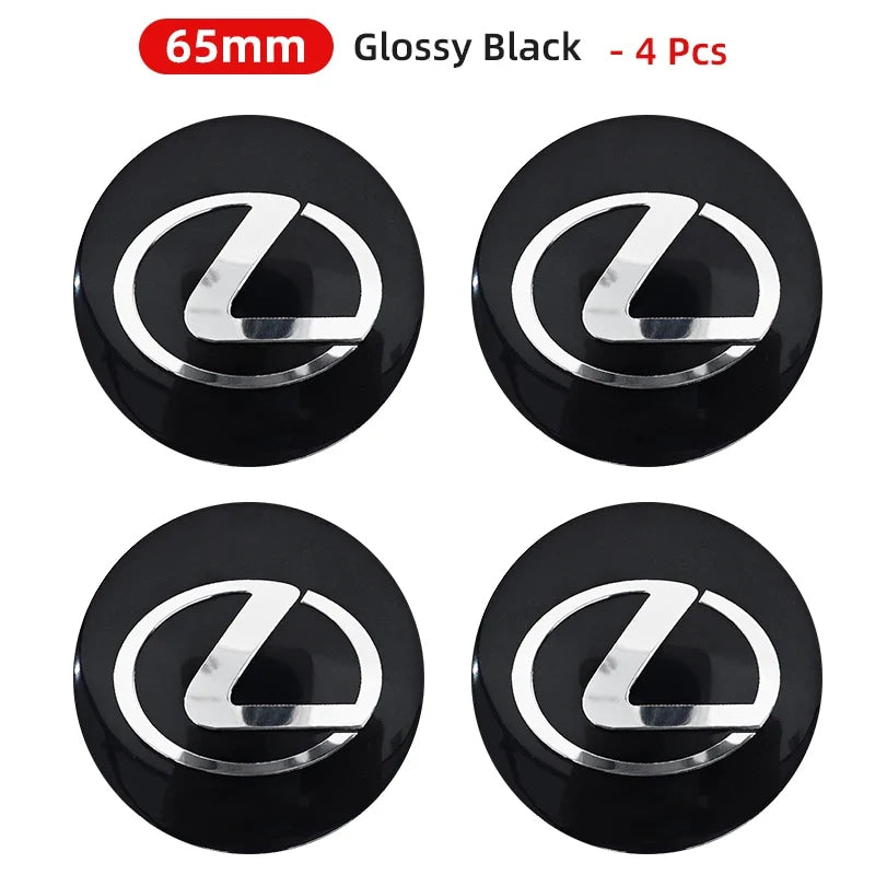 56mm 60mm 65mm Car Wheel Center Emblem Hub Caps Stickers For Lexus RX300 IS200 IS250 ES350 Ct200h UX250h NX300h RX350 ES300h LBX