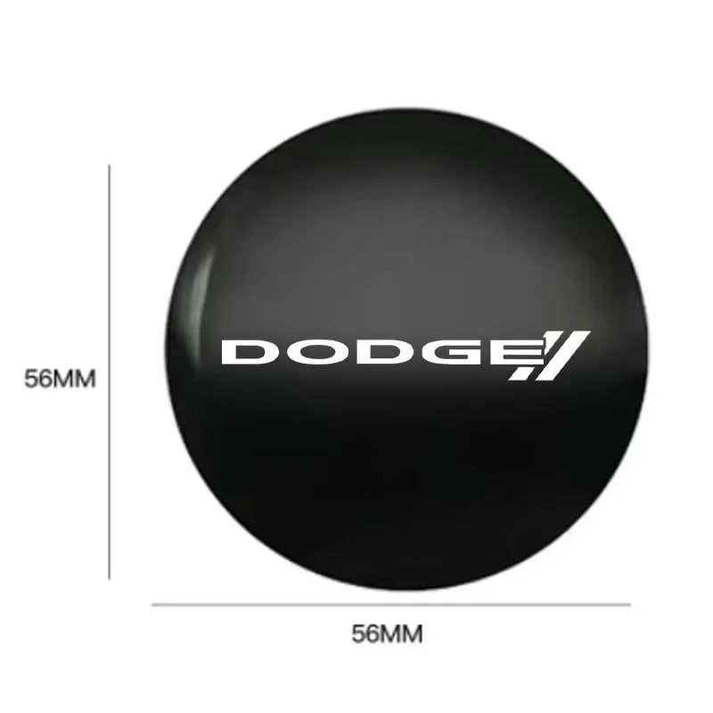 Emblem Sticker Car Wheel Hub Center Cover Caps Badge Sticker for Dodge CHALLENGER DART NITRO RAM SRT SXT Decorative stickers