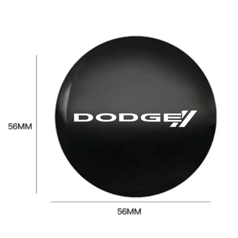 Emblem Sticker Car Wheel Hub Center Cover Caps Badge Sticker for Dodge CHALLENGER DART NITRO RAM SRT SXT Decorative stickers