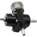 Universal 1Set Adjustable Fuel Pressure Regulator + Gauge+ Fitting Kit Aluminum Black Blue Red Silver