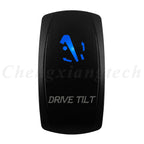 12V 20A Blue Led Car Boat Laser Rocker Switch ON OFF, (ON) OFF, ON OFF ON, (ON) OFF ON, (ON) OFF (ON) Waterproof